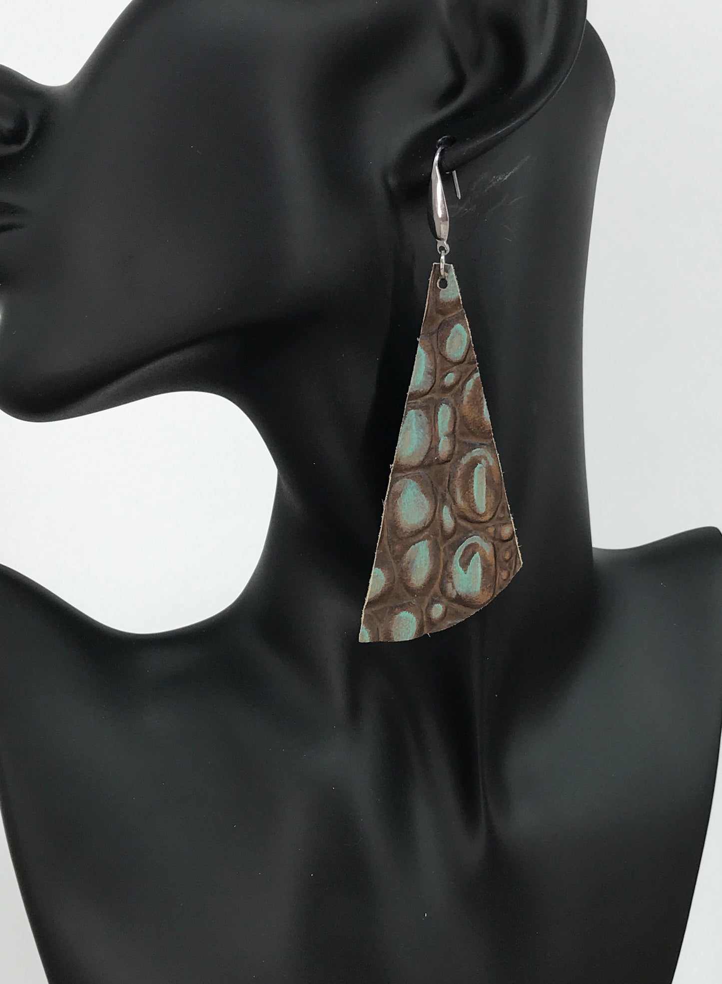 Cocoa Turquoise Statement Drop Earrings