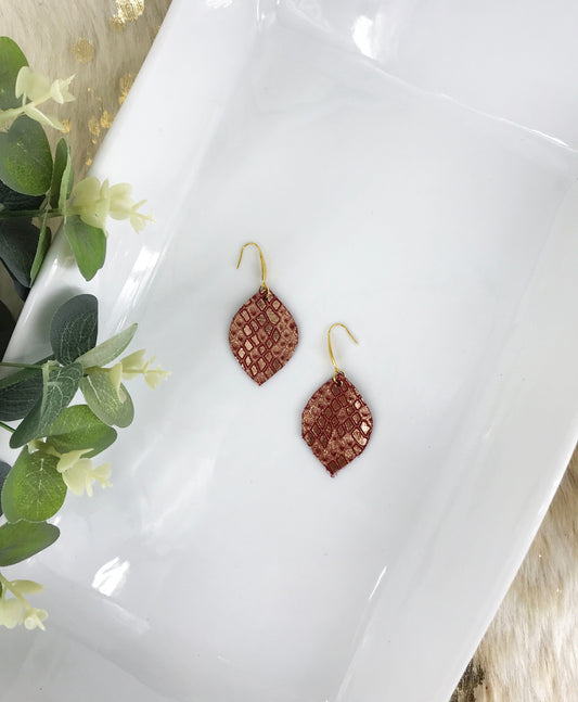 Genuine Leather Earrings - E19-1061