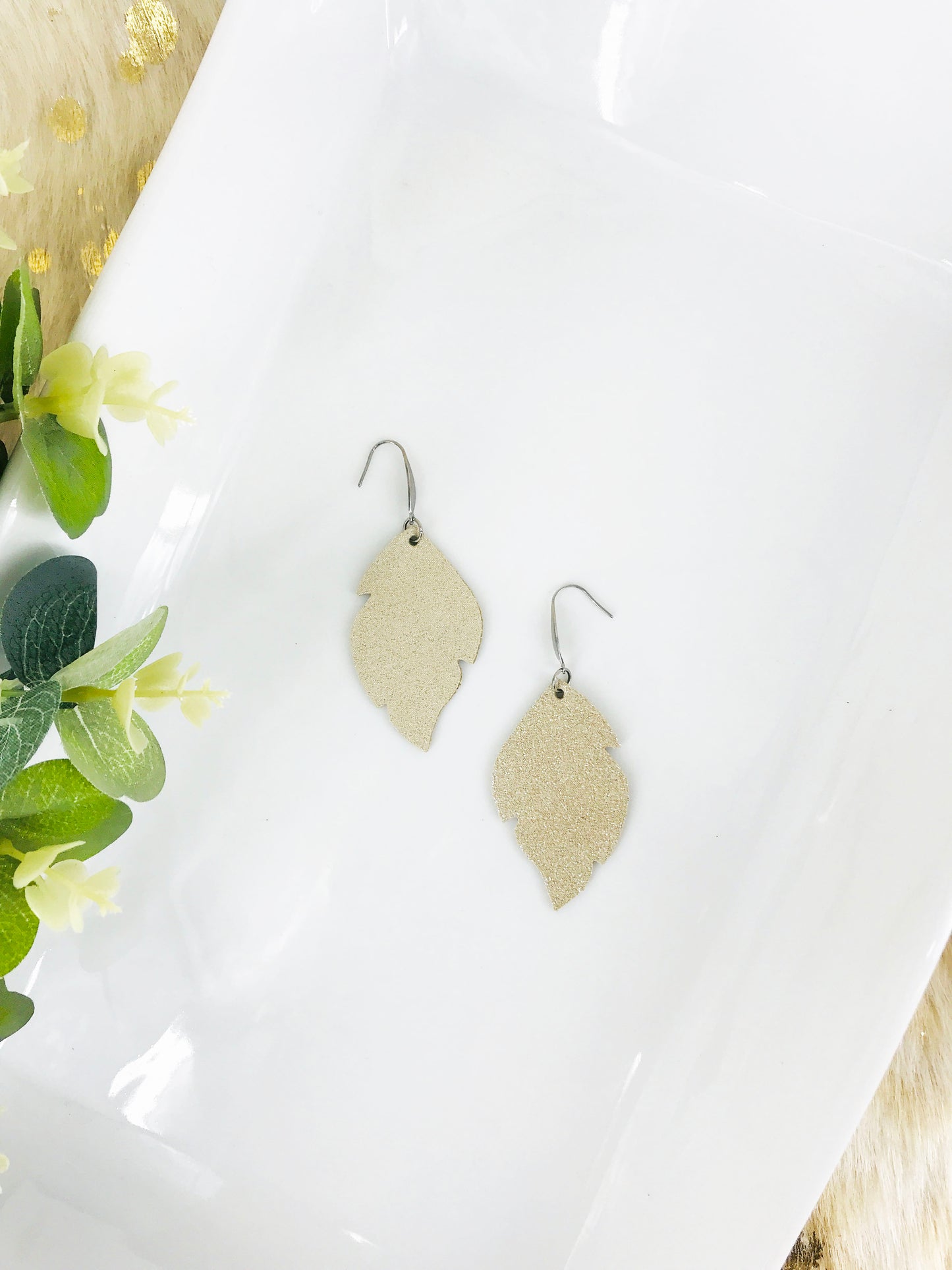 Genuine Leather Earrings - E19-1076