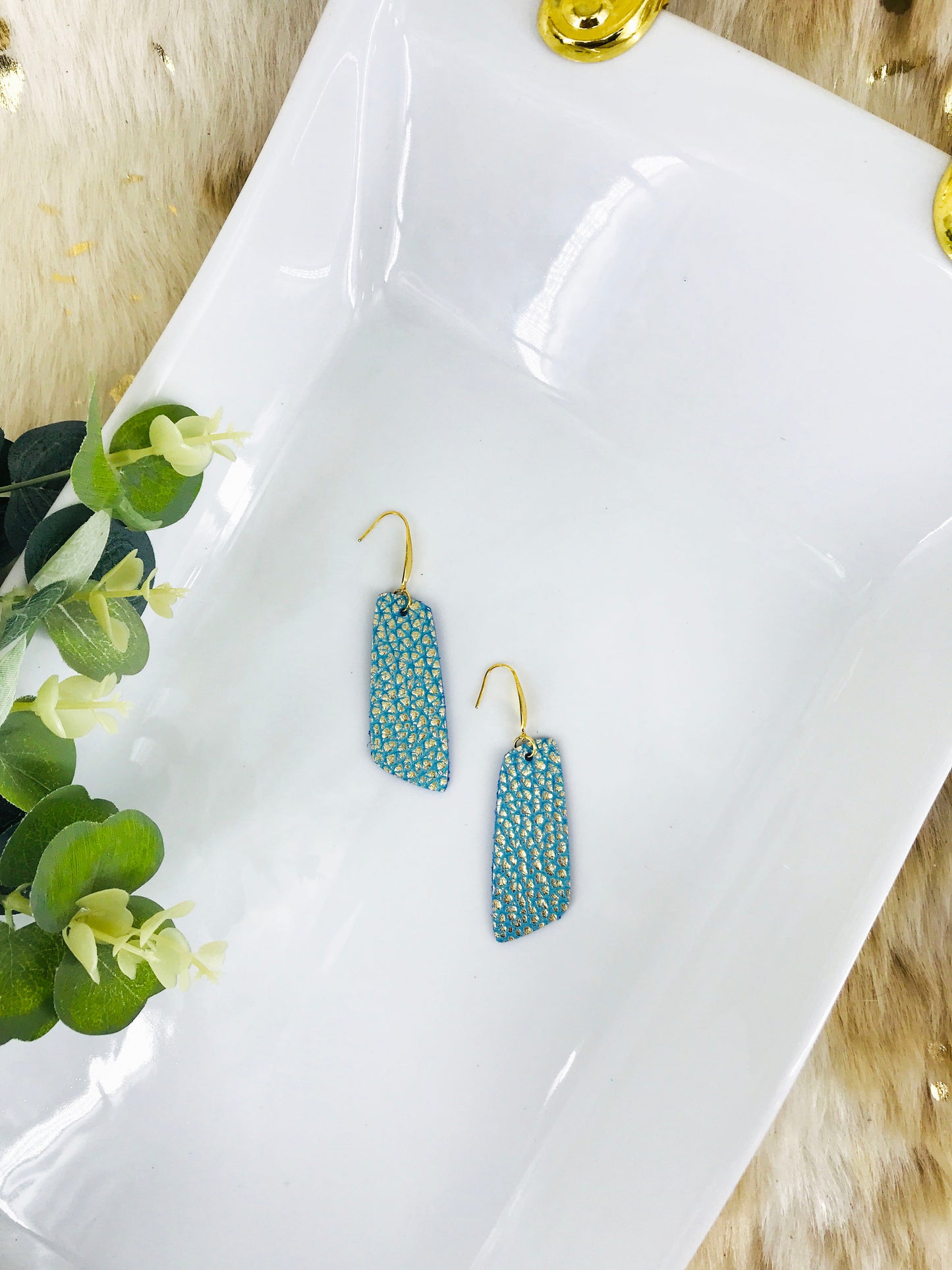 Genuine Leather Earrings - E19-1127