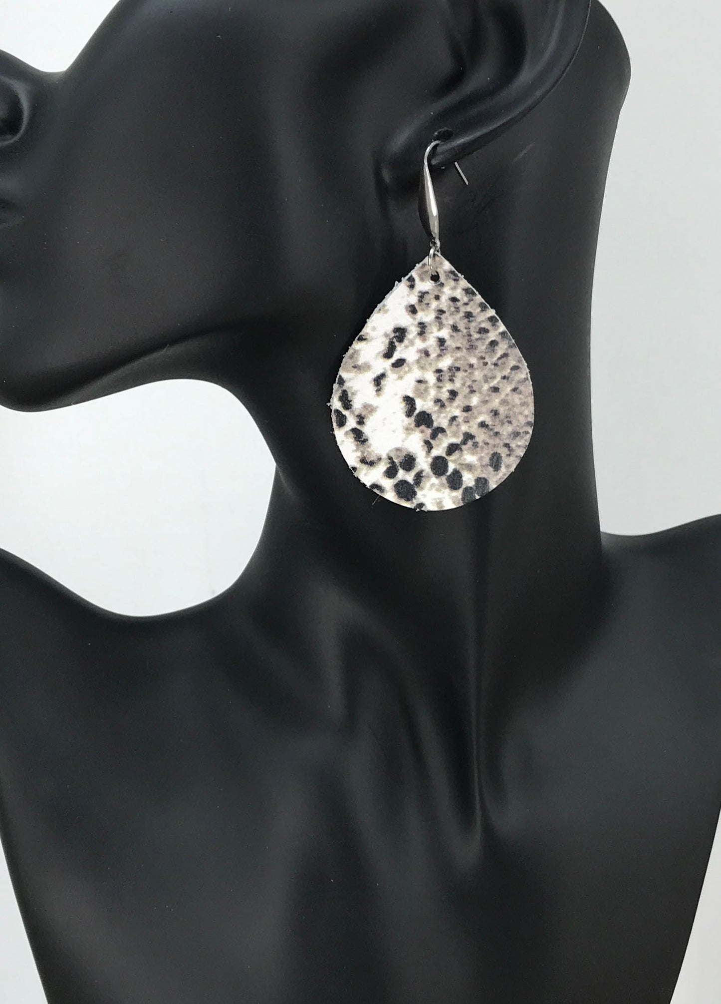 Snake Leather Earrings - E19-1169