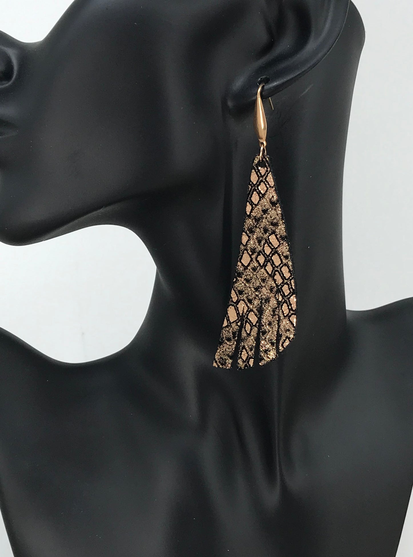 Mystic Python Leather Earrings - E19-1214