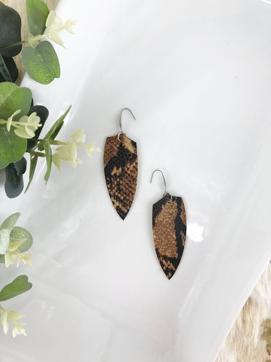 Genuine Leather Earrings - E19-1254