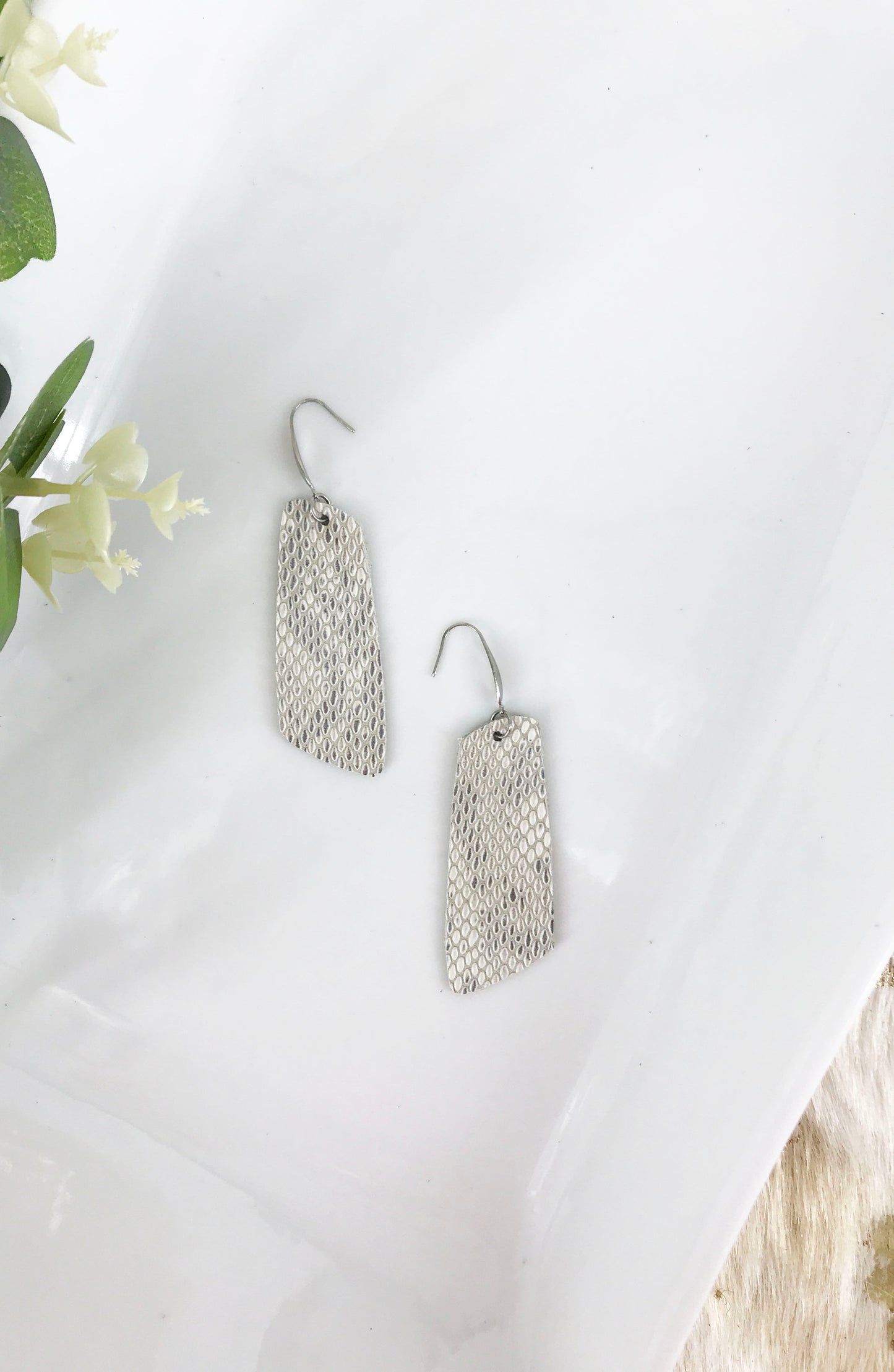 Genuine Leather Earrings - E19-1271