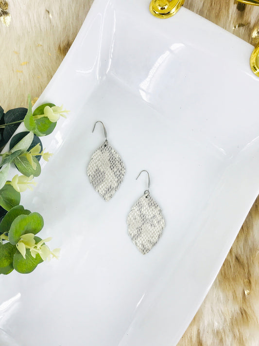 Urban Textured Snake Leather Earrings - E19-1278