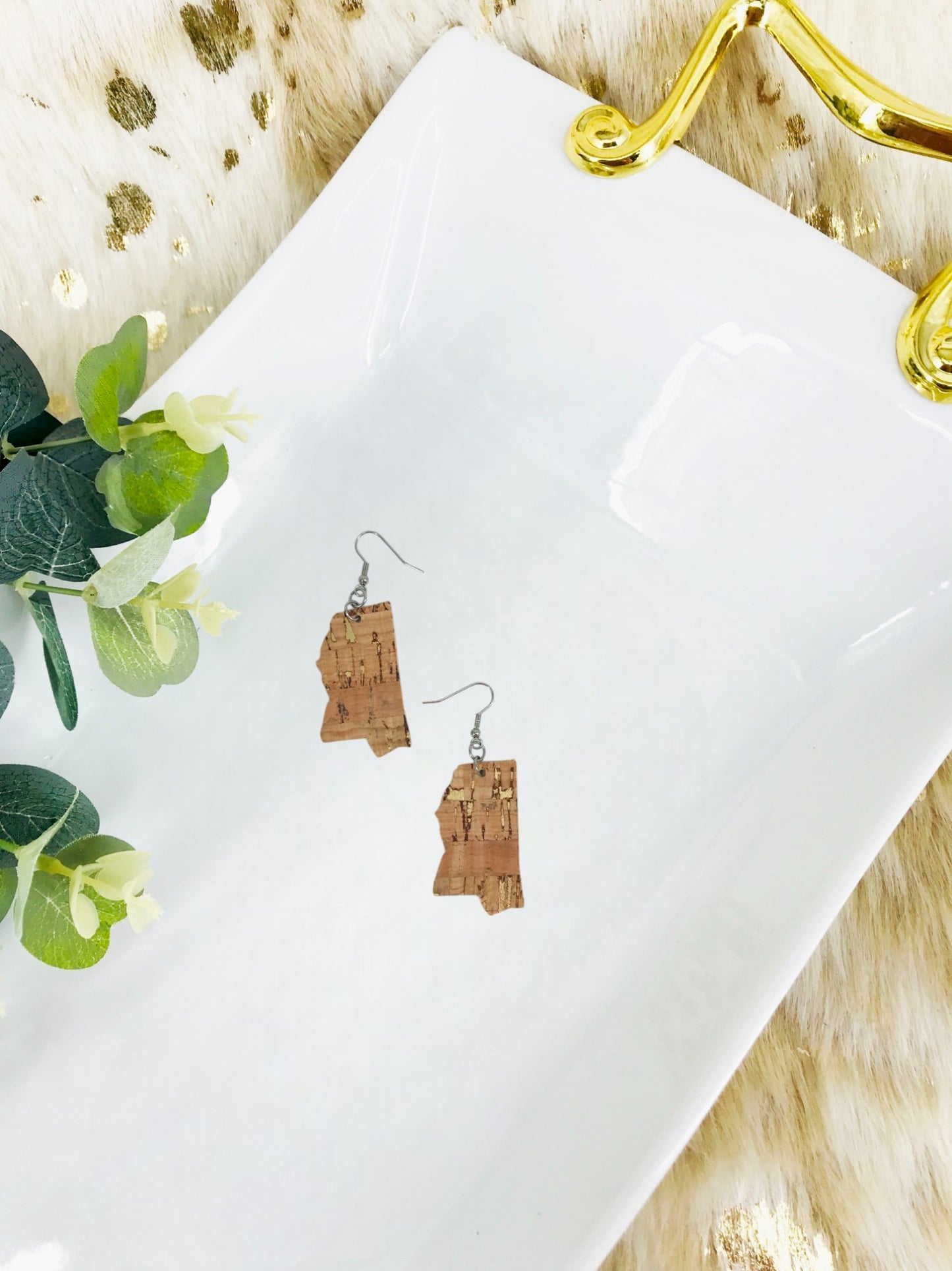 Genuine Cork Earrings - E19-134