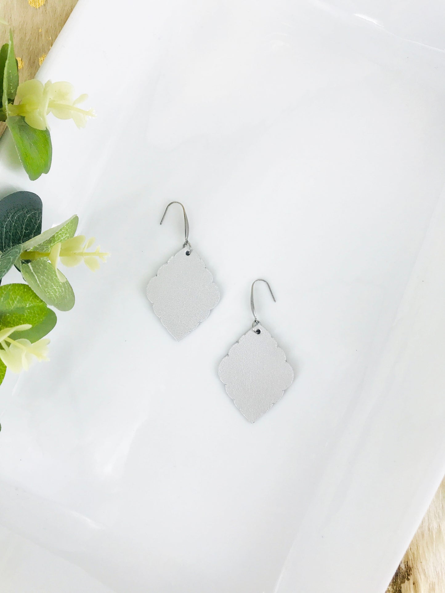 Genuine Leather Earrings - E19-1370