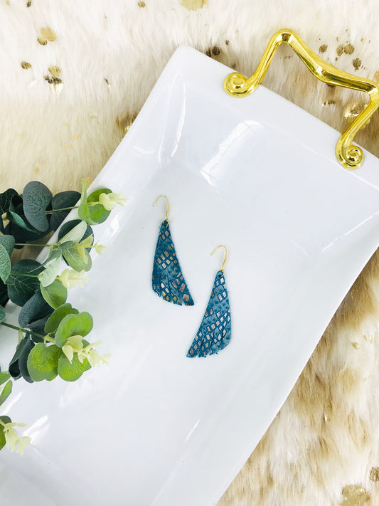 Turquoise Genuine Leather Earrings - E19-1374