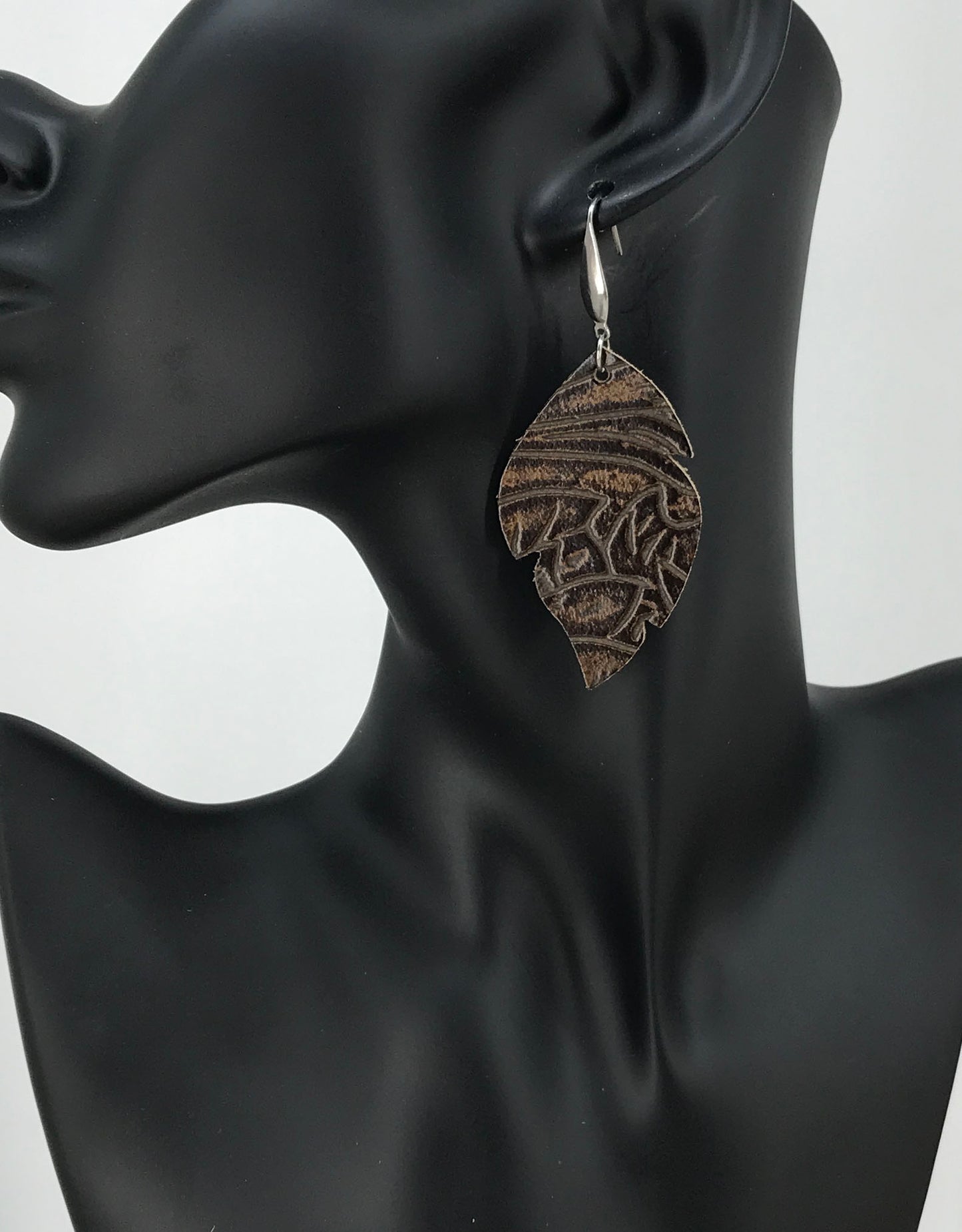 Genuine Leather Earrings - E19-1381