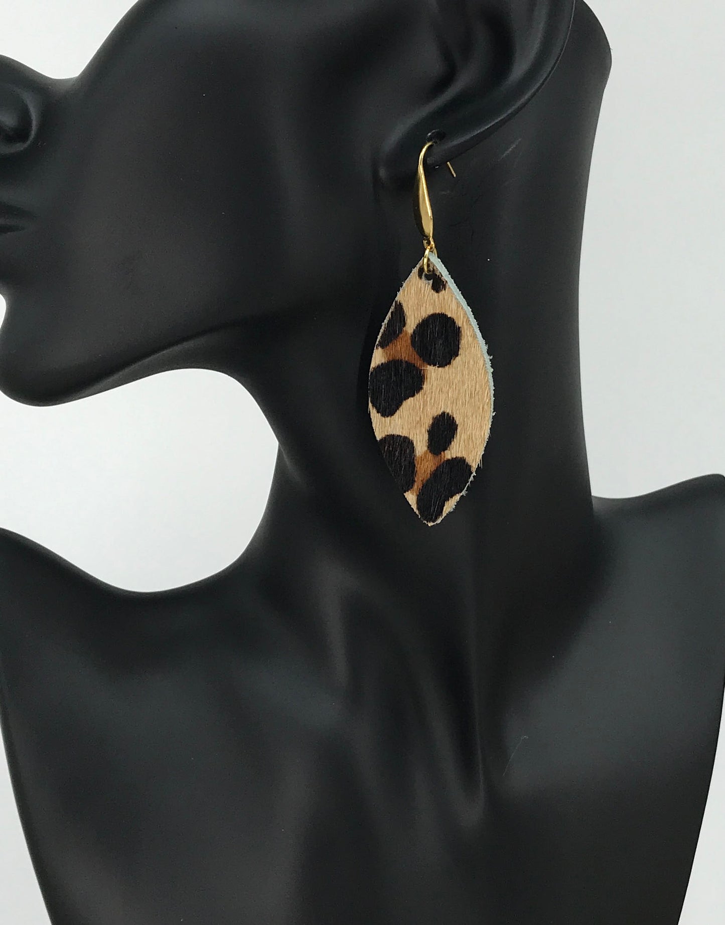 Hair On Leather Earrings - E19-1474
