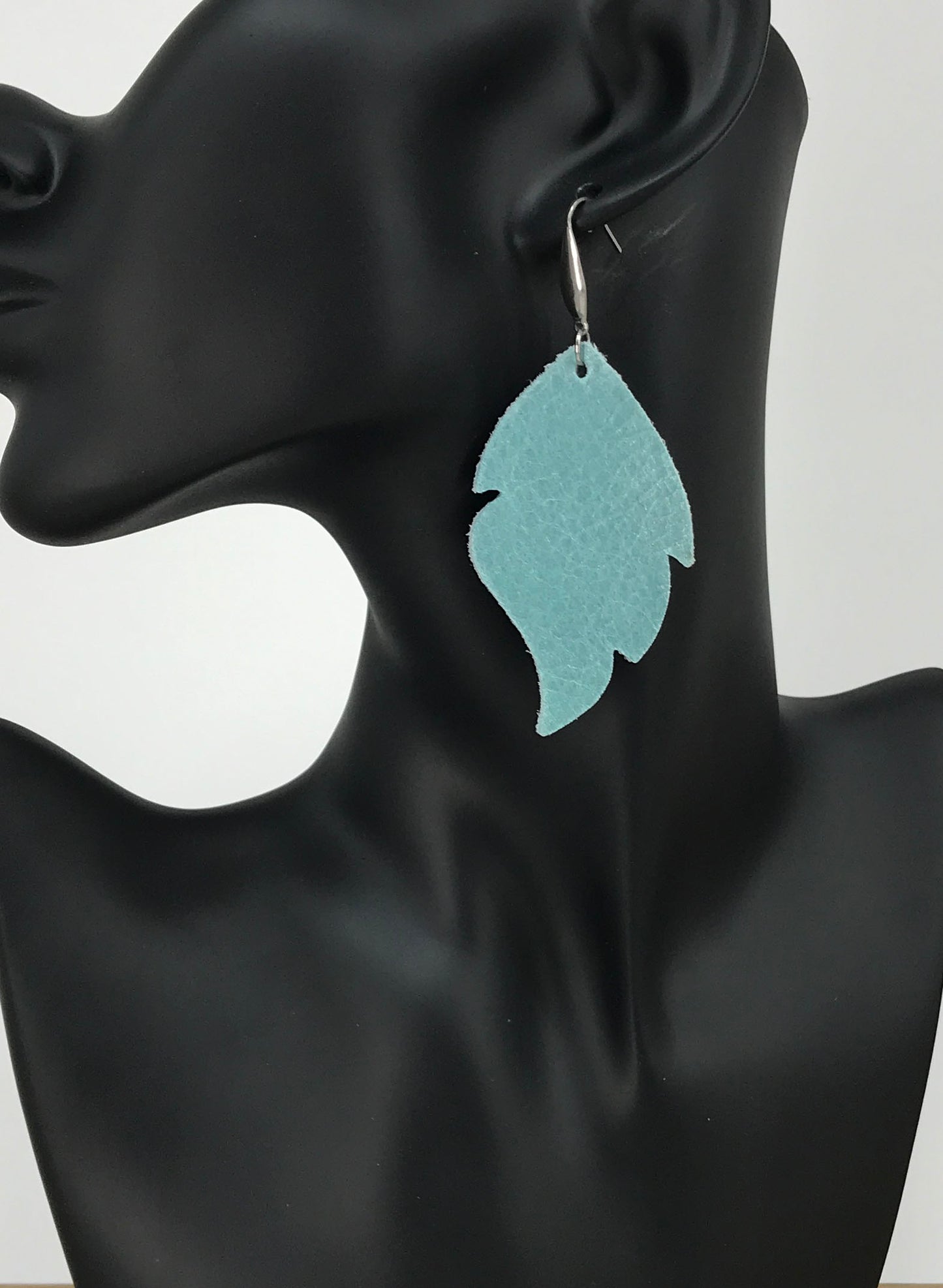 Blue Green Soft Leather Earrings - E19-1492