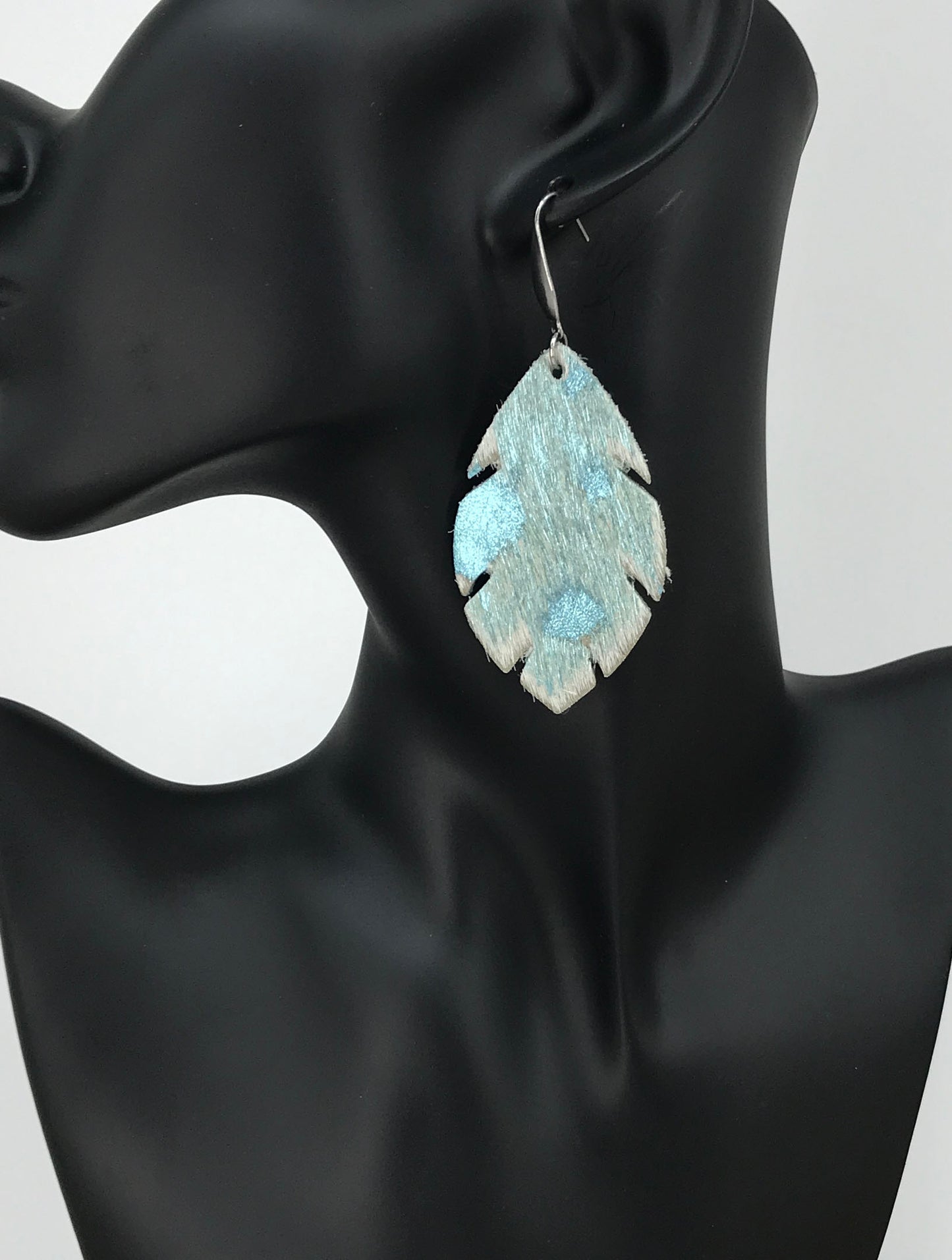Ocean Mist Feather Earrings
