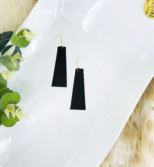 Amazon Cobra Leather Earrings - E19-1626