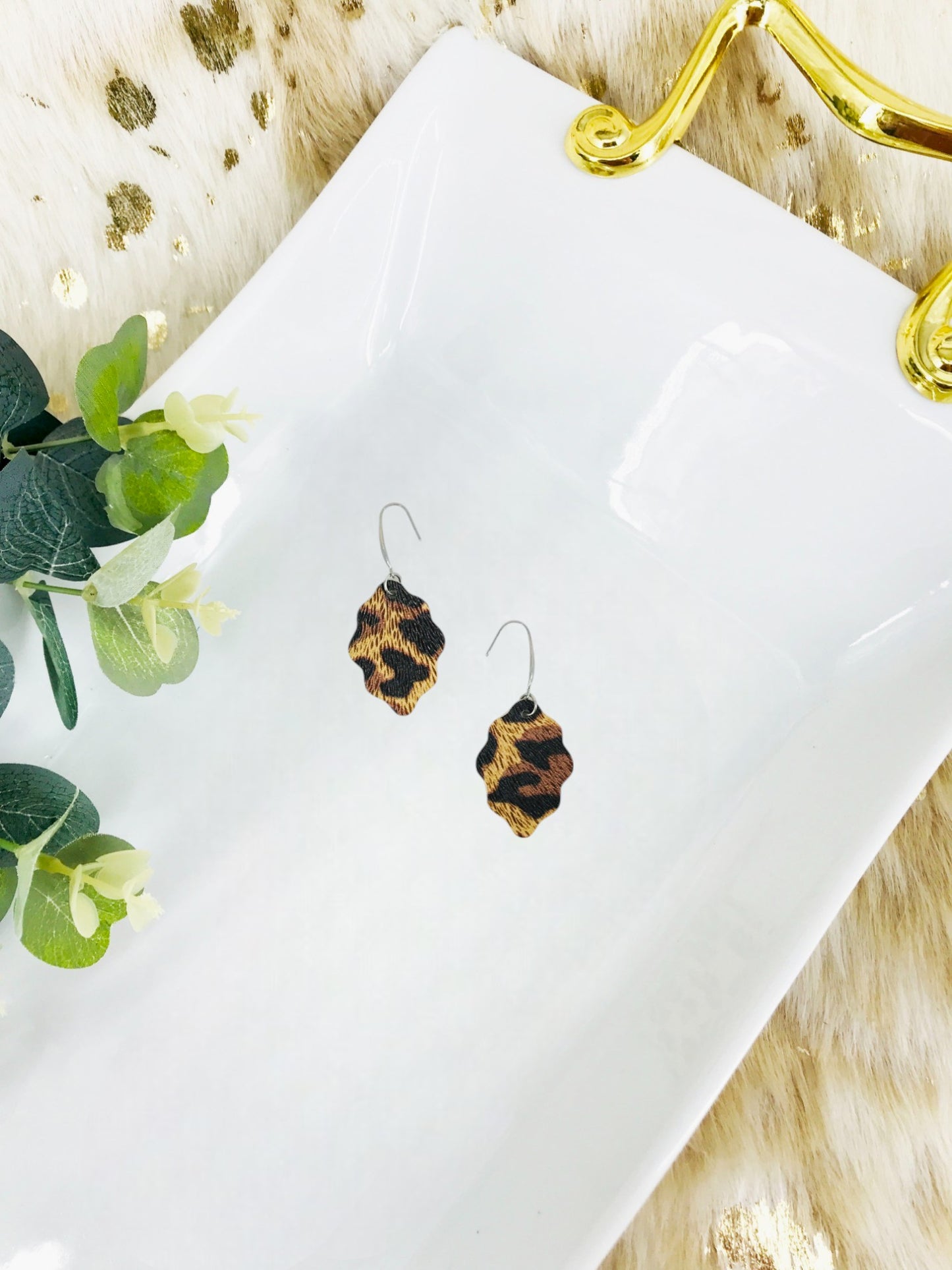 Genuine Leather Earrings - E19-1669