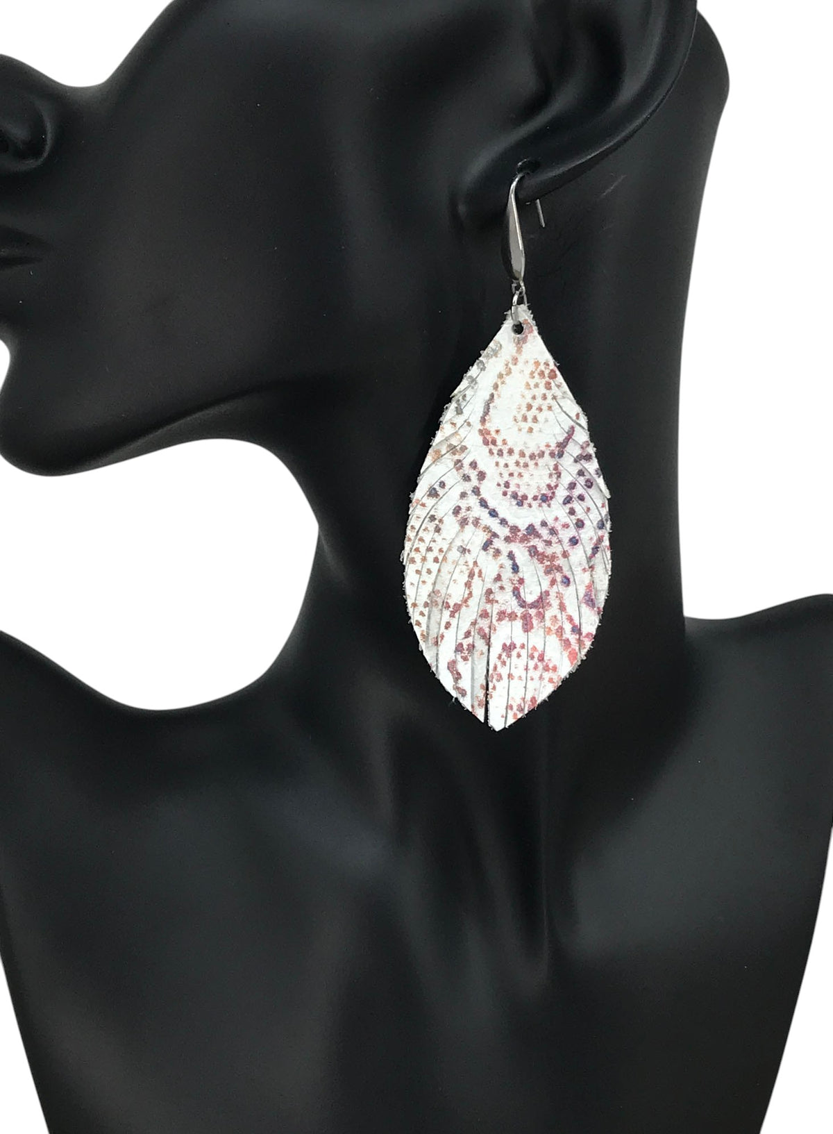 Multi-Color Snake Leather Earrings