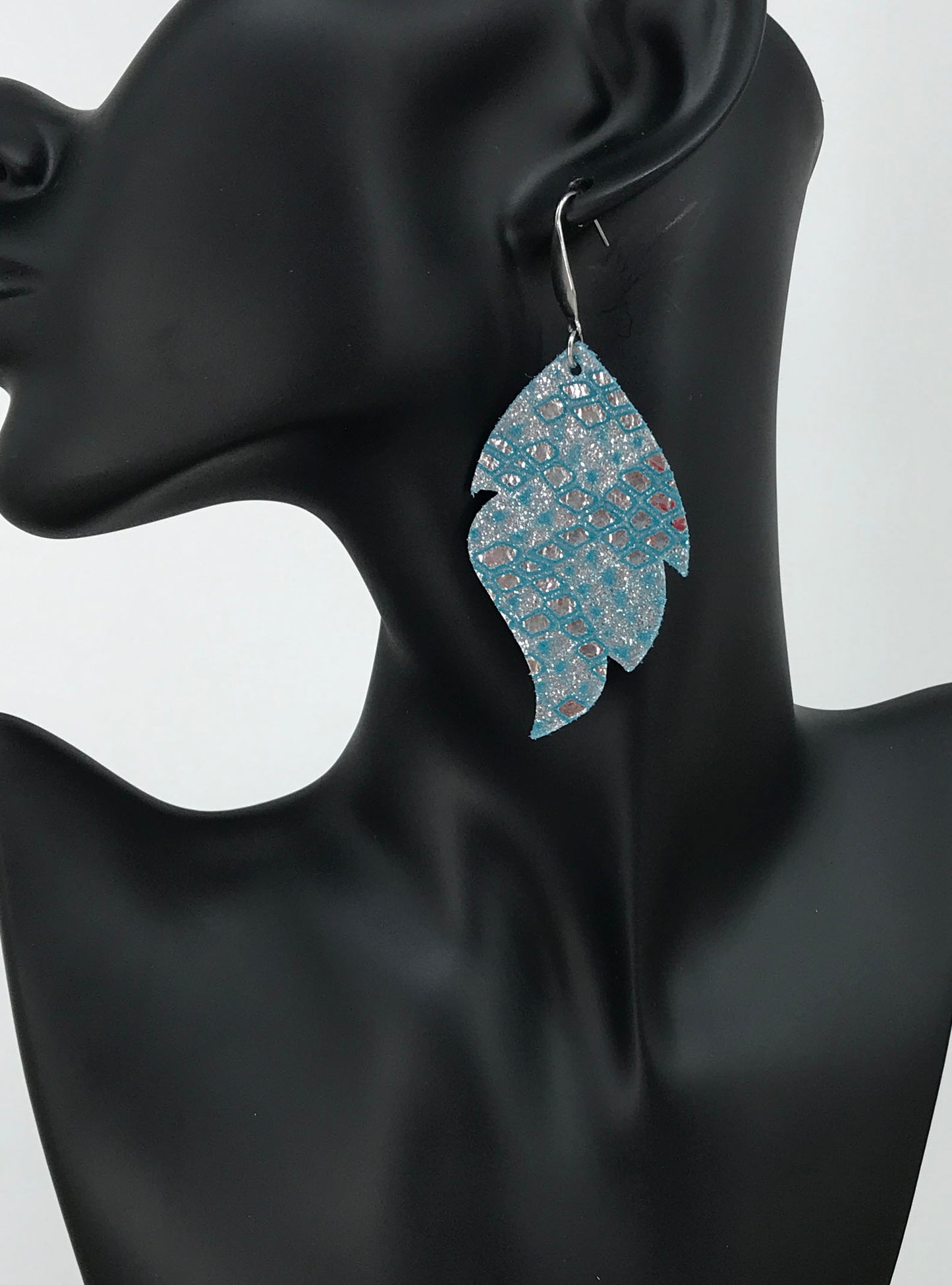 Turquoise Genuine Leather Earrings - E19-1876