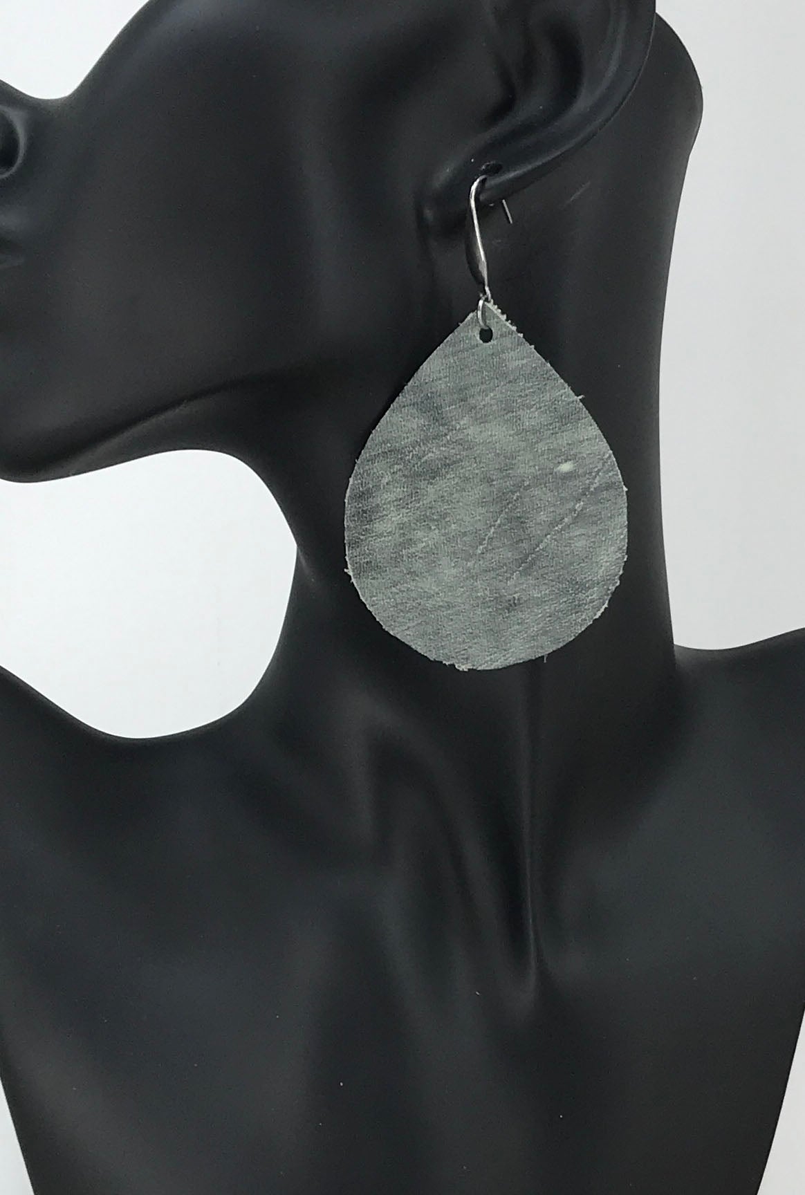Distressed Leather Earrings - E19-1892