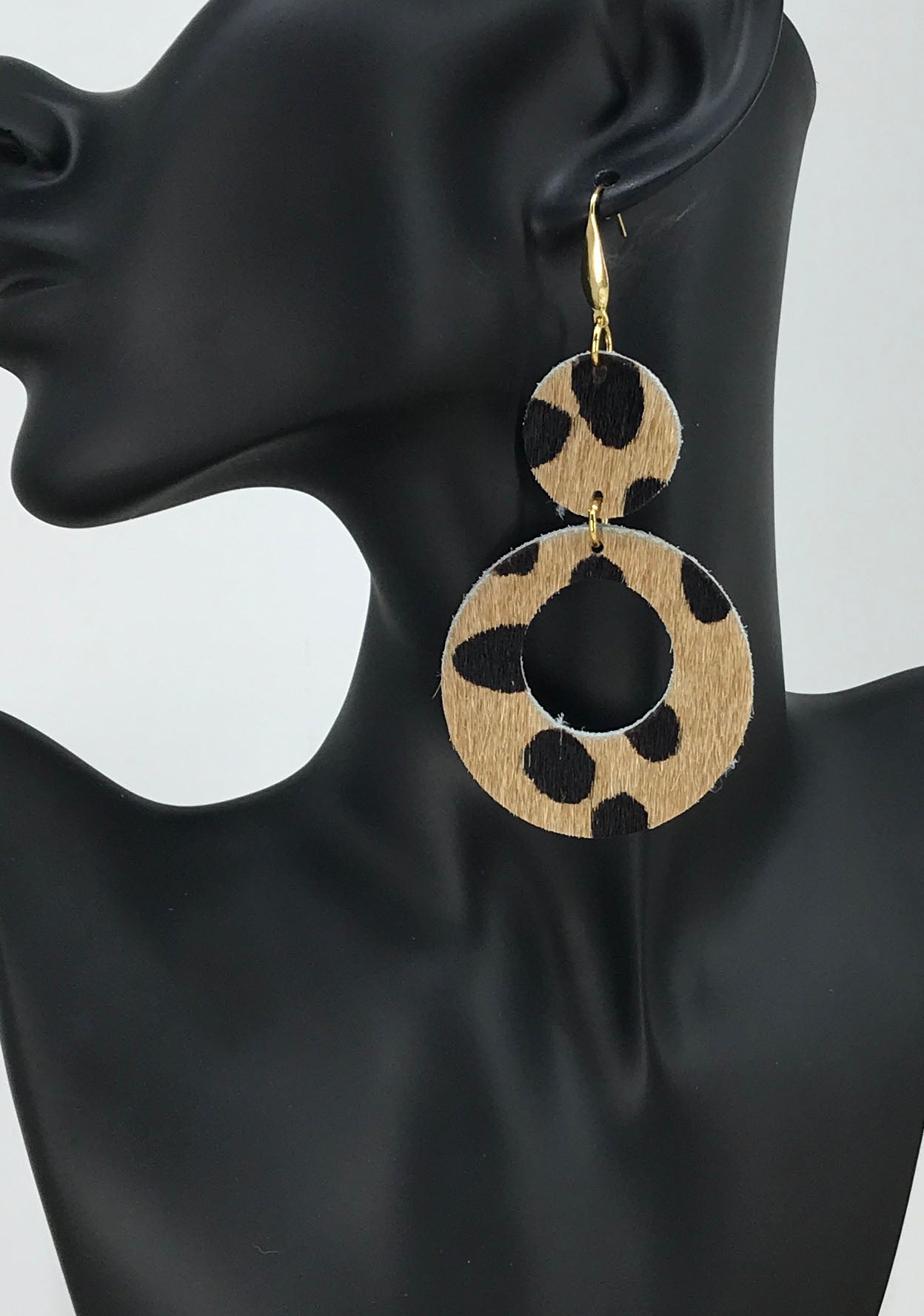 Canyon Cheetah Double Circle Earrings