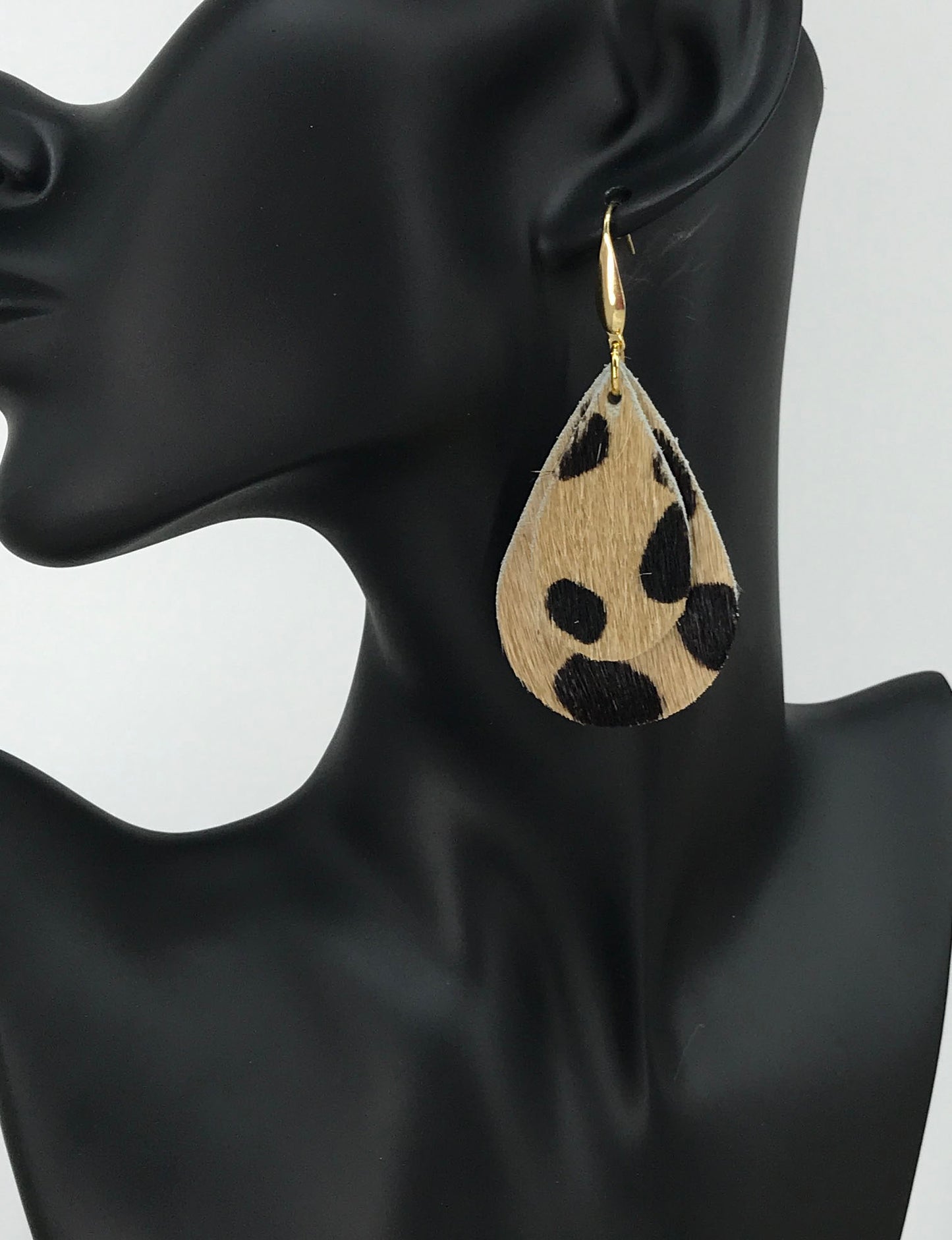 Canyon Cheetah Layered Teardrop Earrings