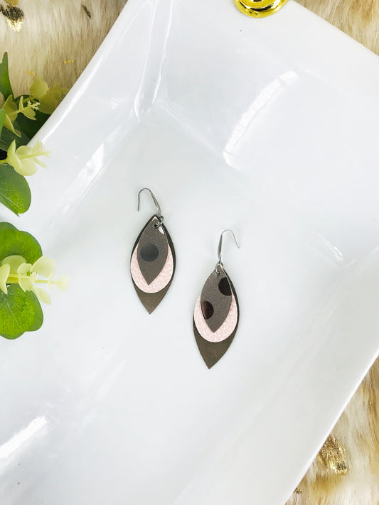 Genuine Leather Earrings - E19-196