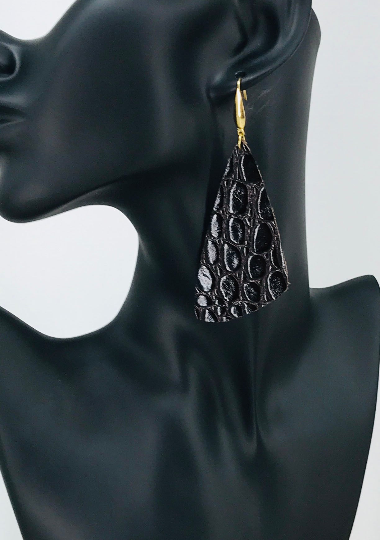 Alligator Statement Drop Earrings