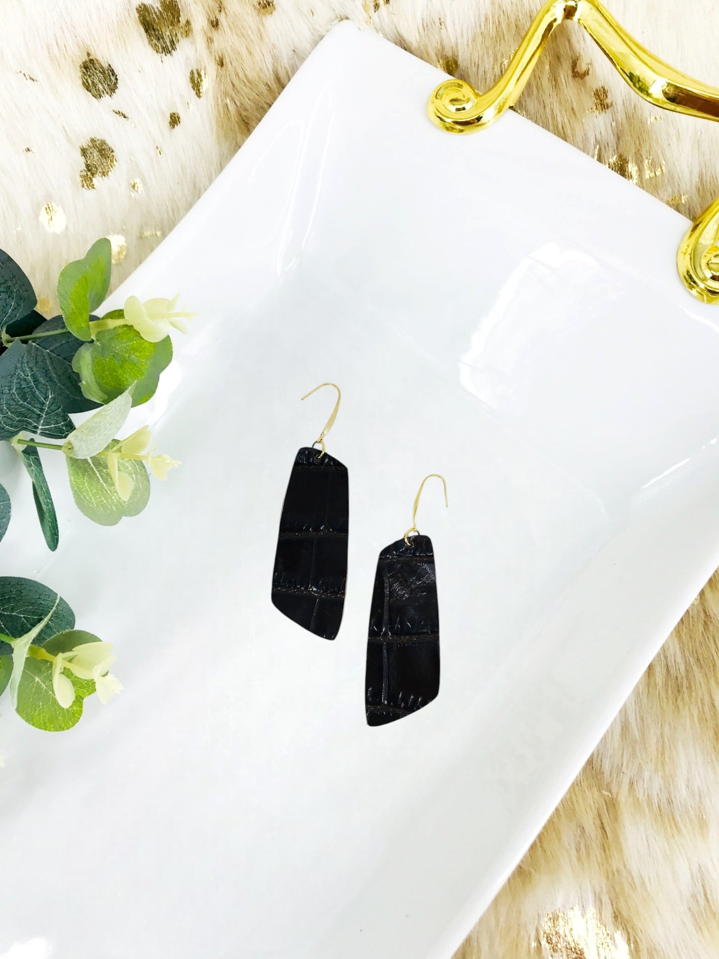 Genuine Leather Earrings - E19-1985