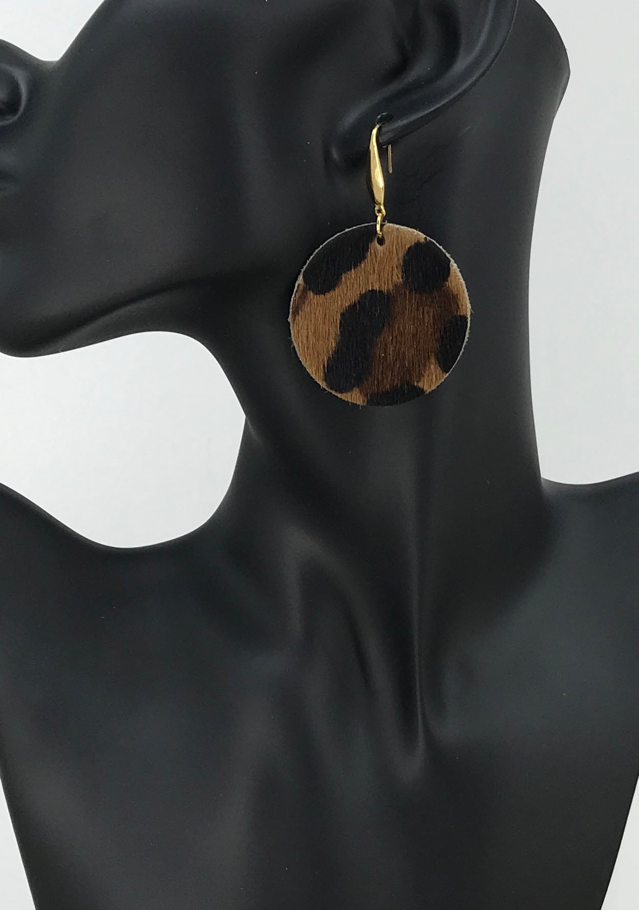 Golden Safari Petite Circle Earrings