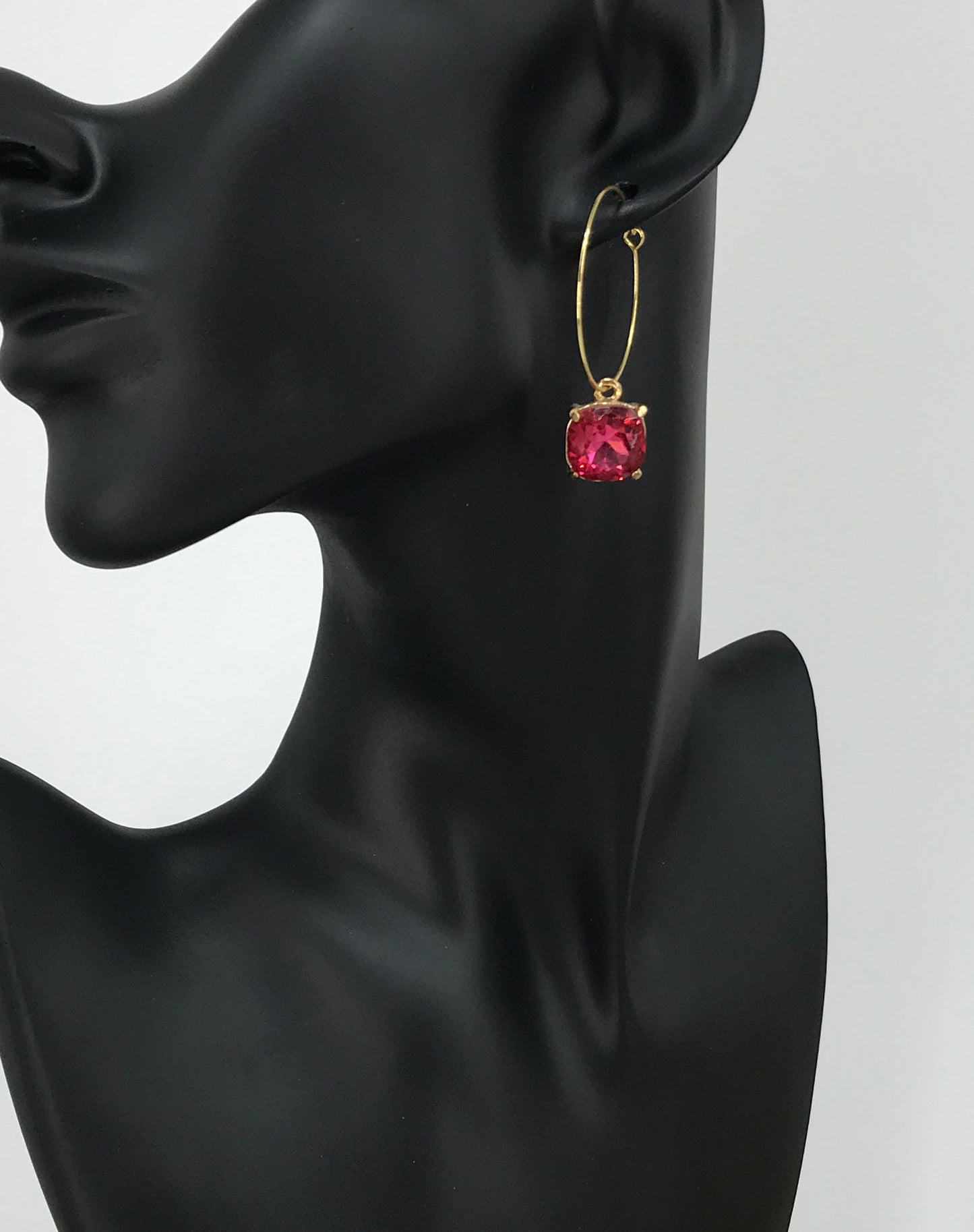 Rhinestone Hoop Earrings - E19-2122