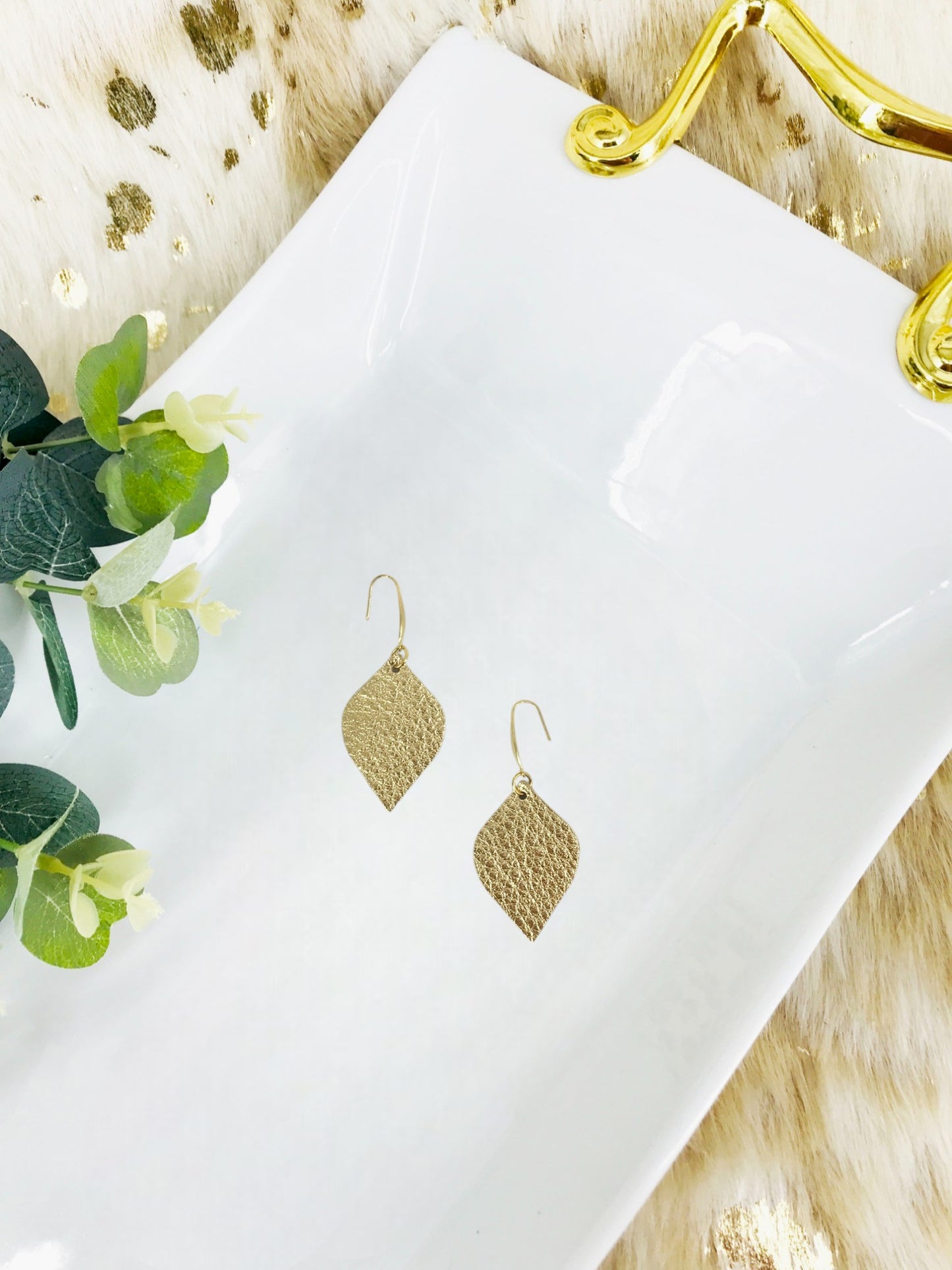 Genuine Leather Earrings - E19-2473