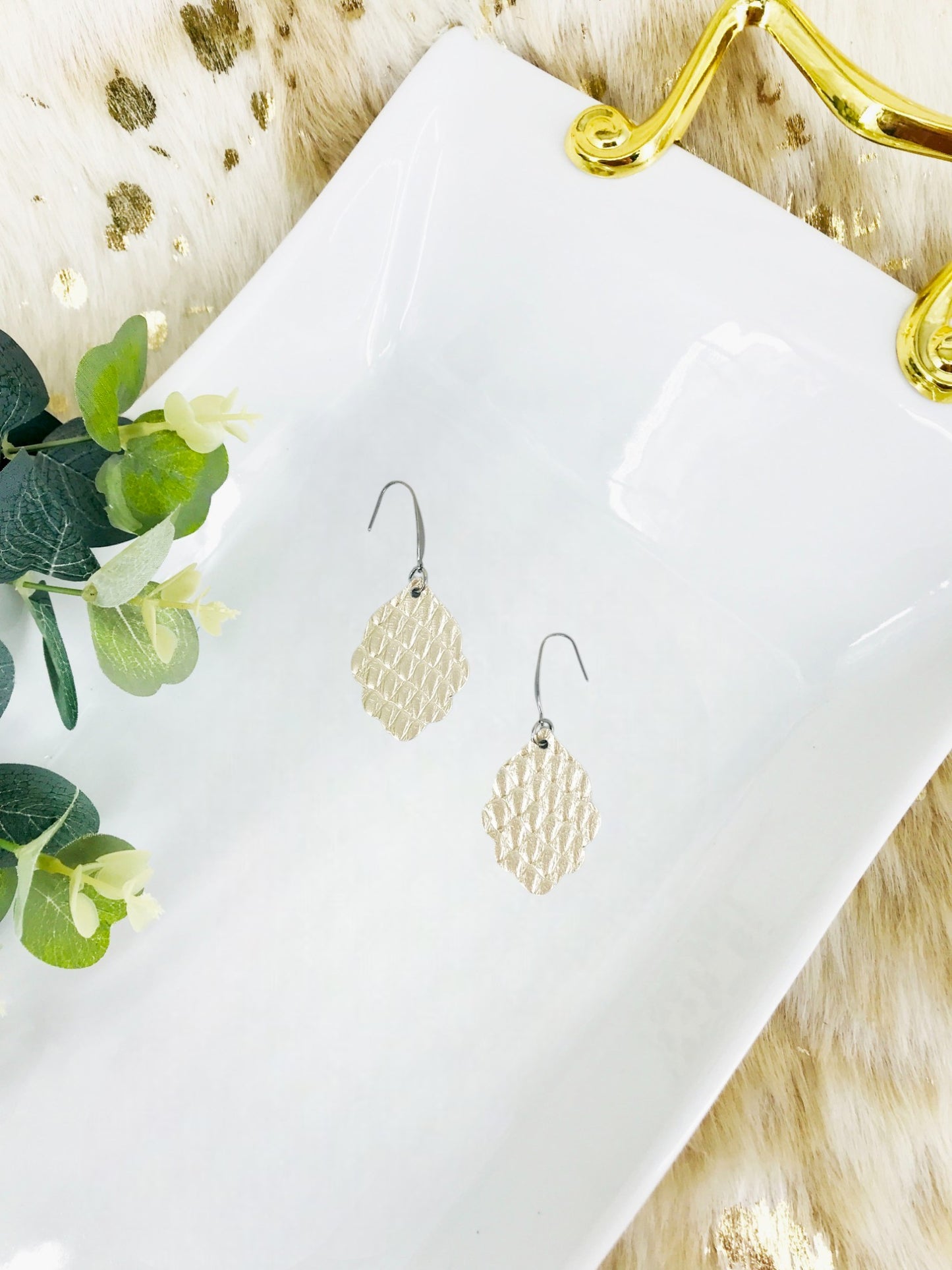 Genuine Leather Earrings - E19-2479