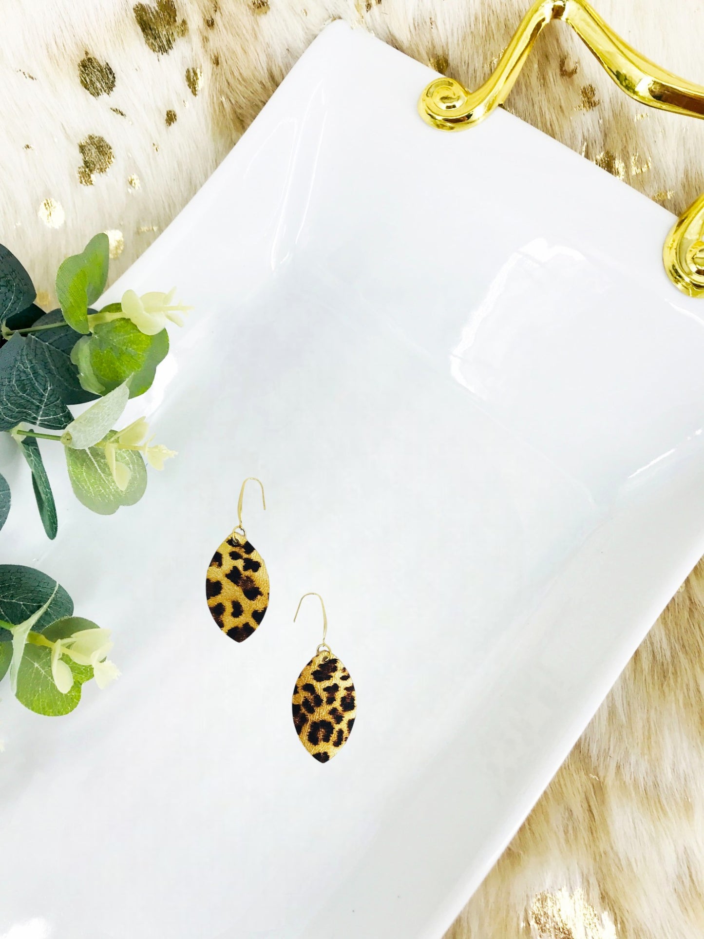 Genuine Leather Earrings - E19-2495