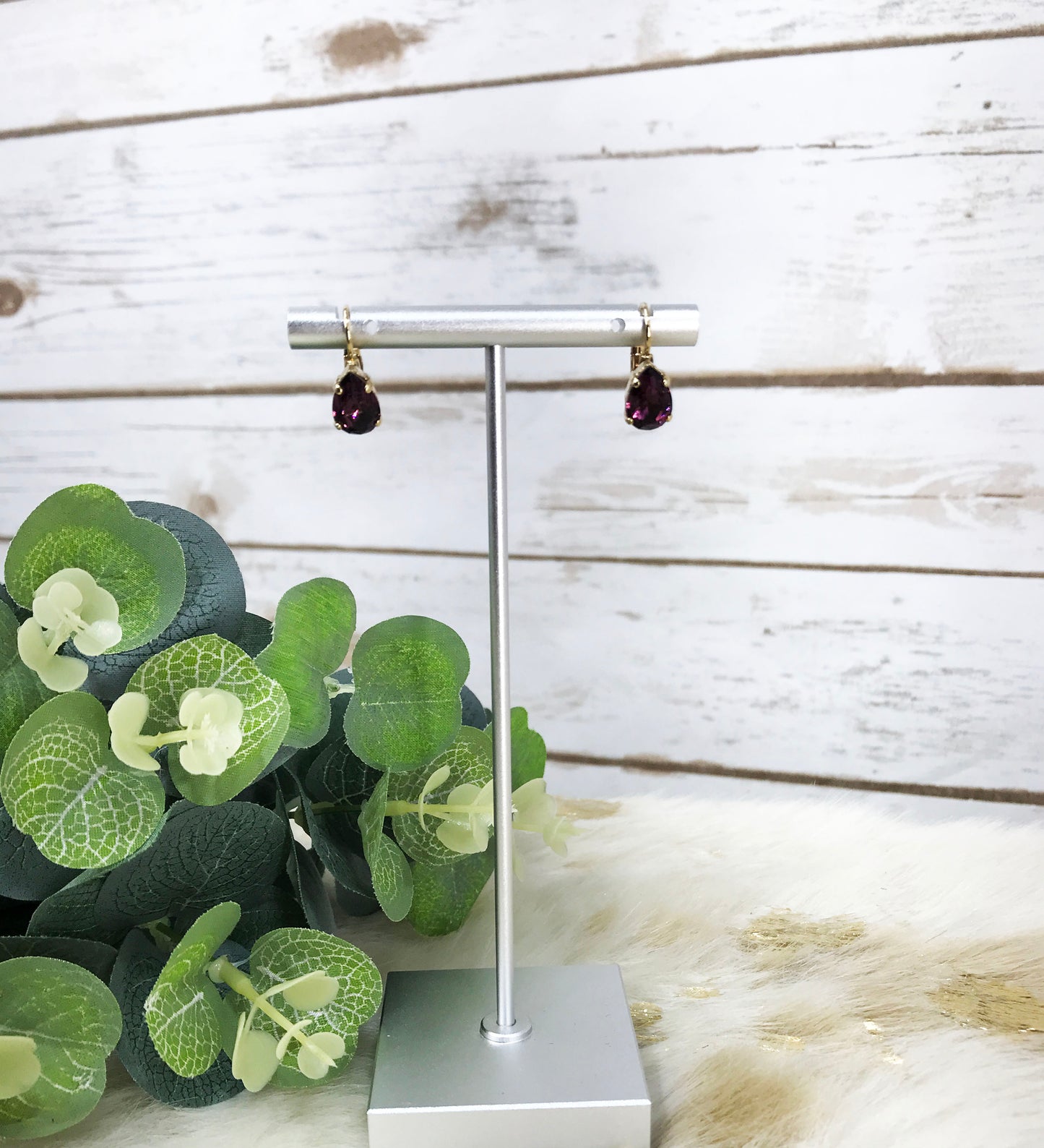 Pear Shape Crystal Earrings - E19-2558