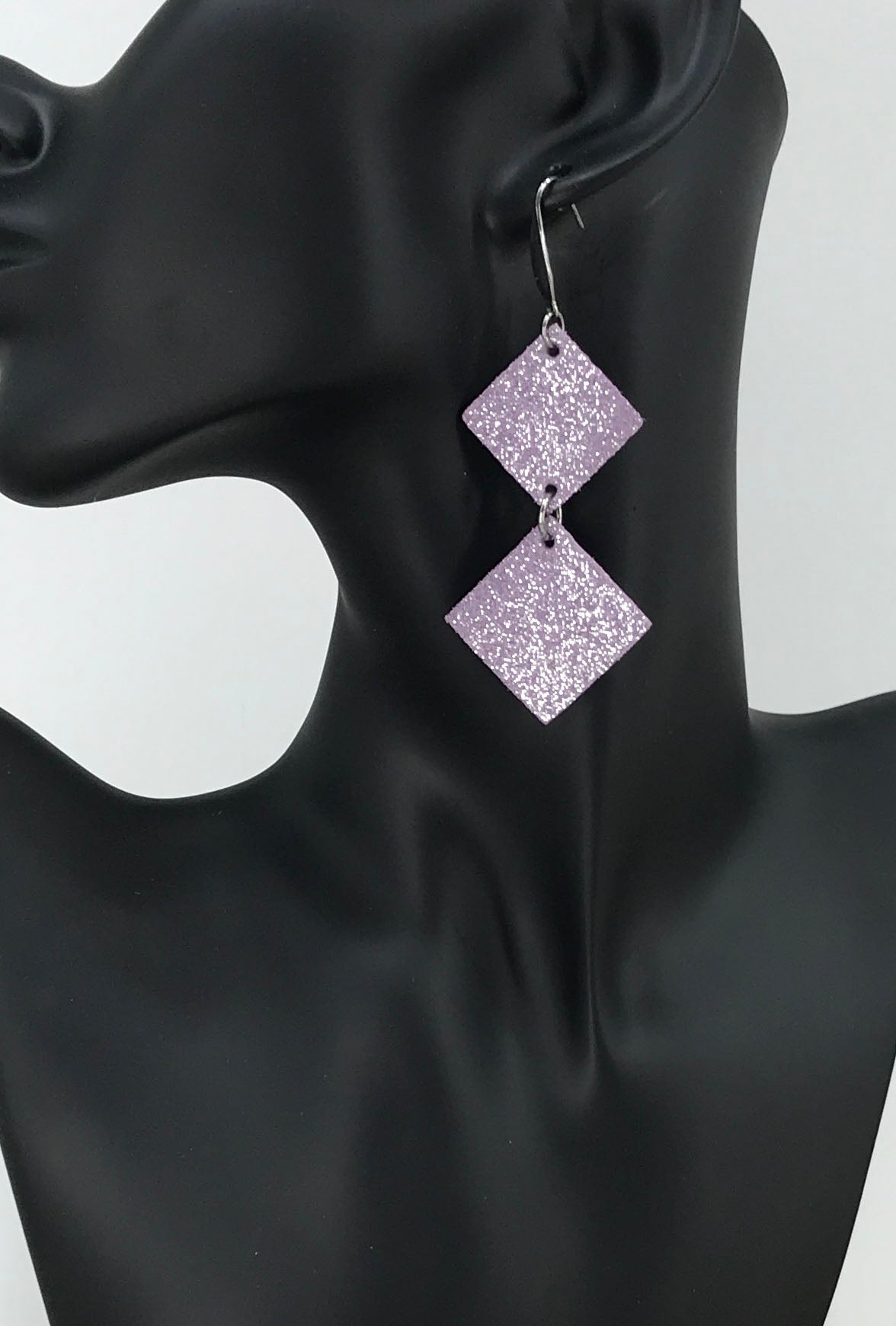 Lilac Genuine Leather Earrings - E19-2605