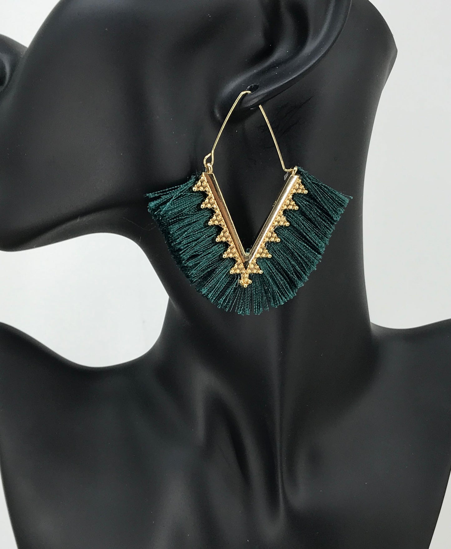 Bohemian Triangle Tassel Earrings - E19-2731