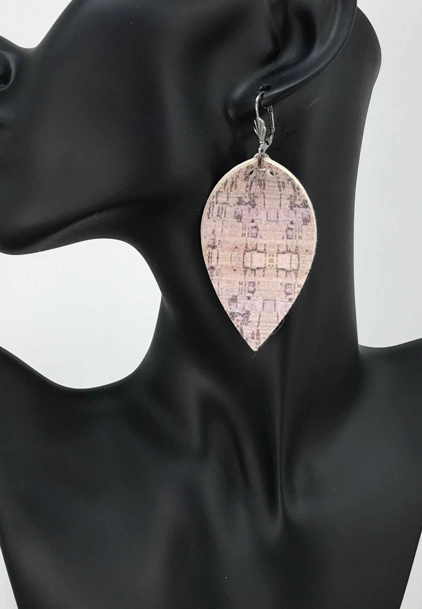 Purple Cork Earrings - E19-2936