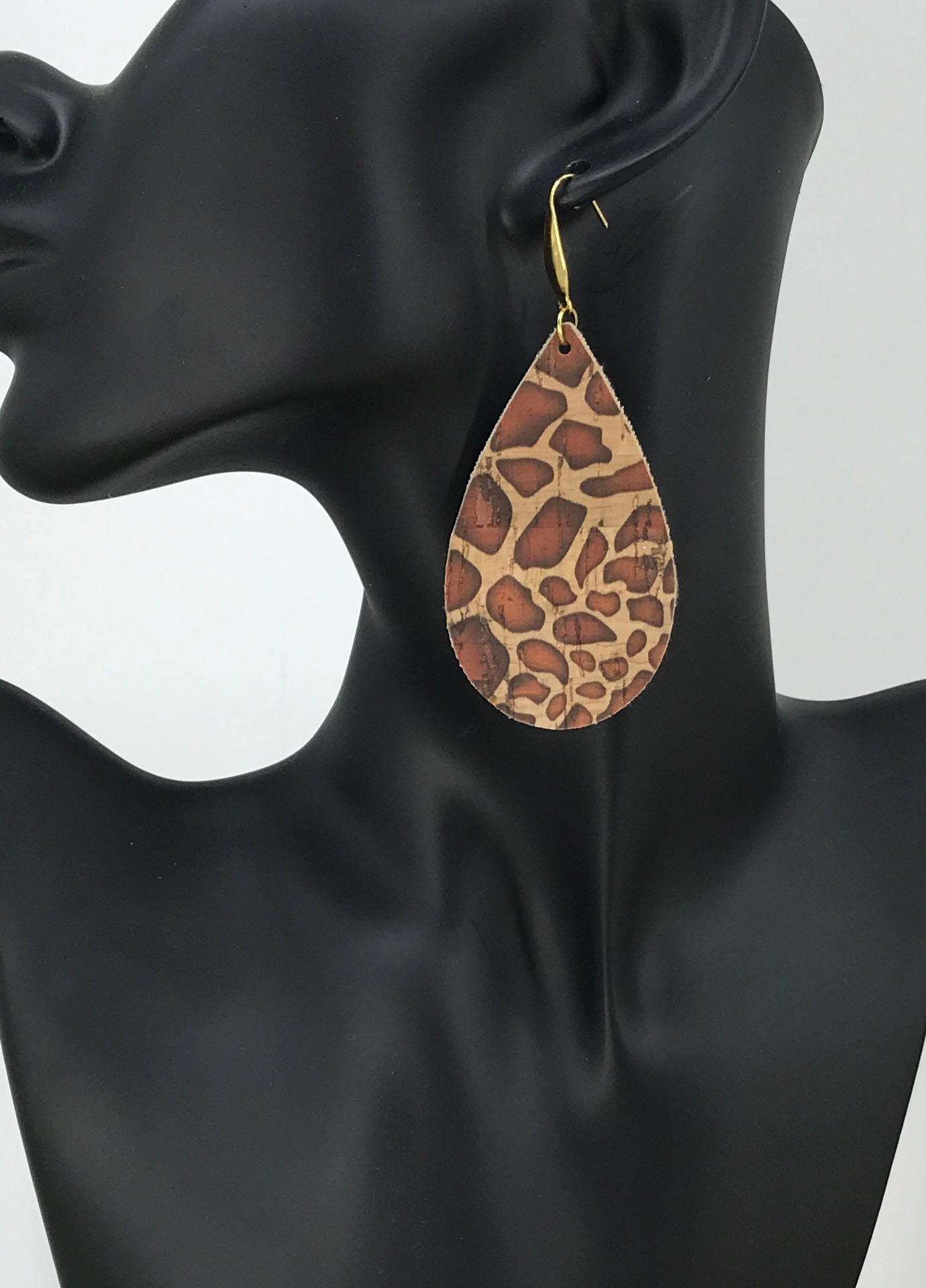 Giraffe Cork Earrings - E19-2943