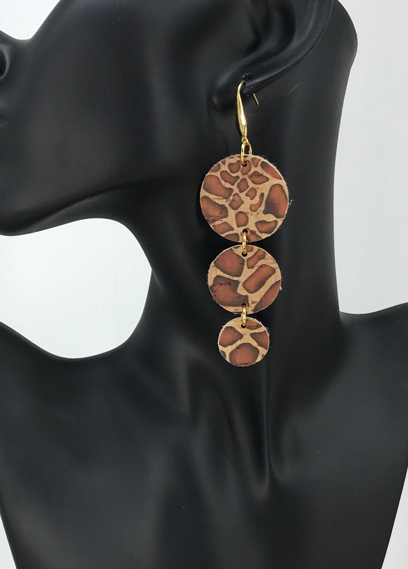 Giraffe Cork Earrings - E19-2944