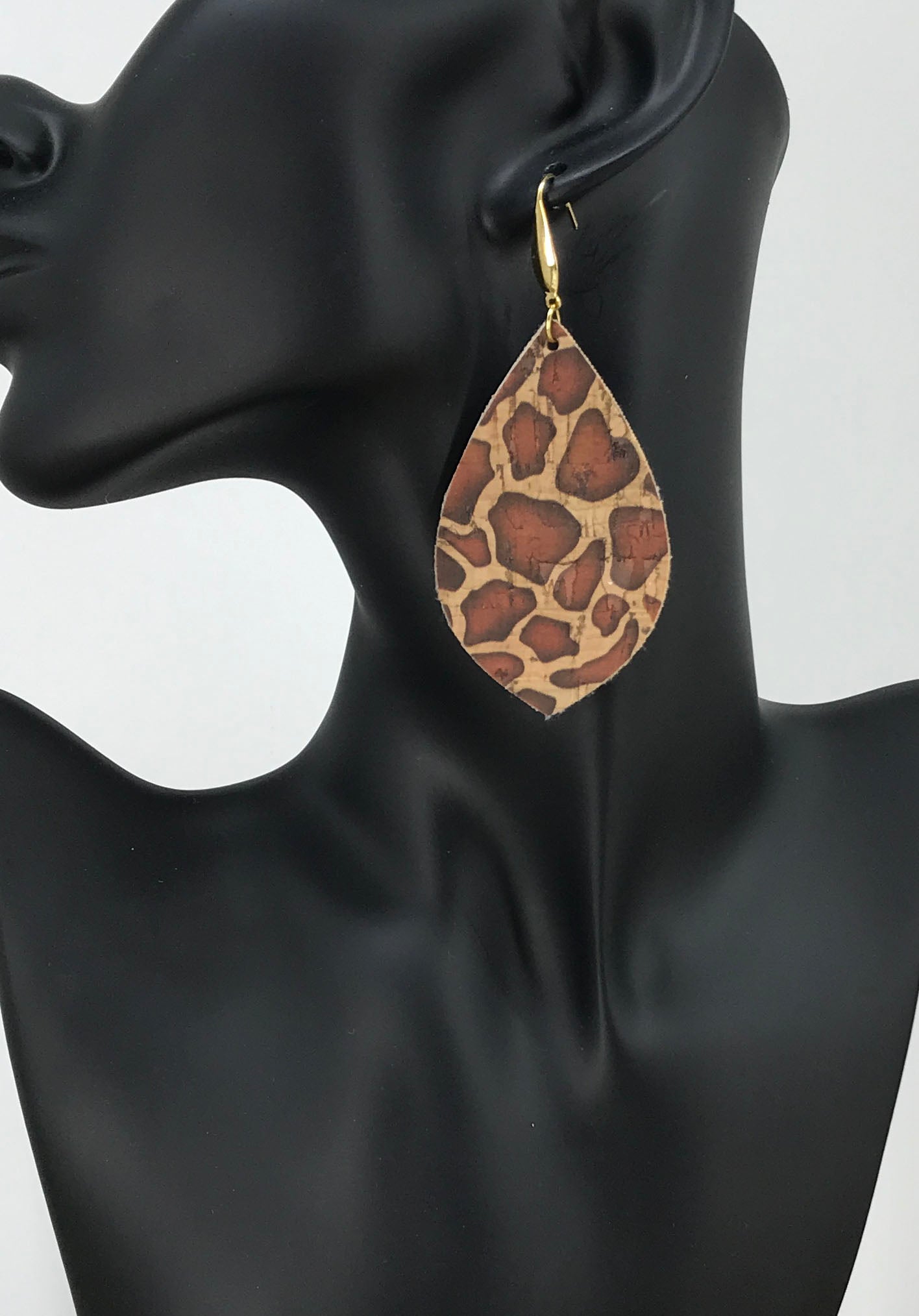 Giraffe Cork Earrings - E19-2947