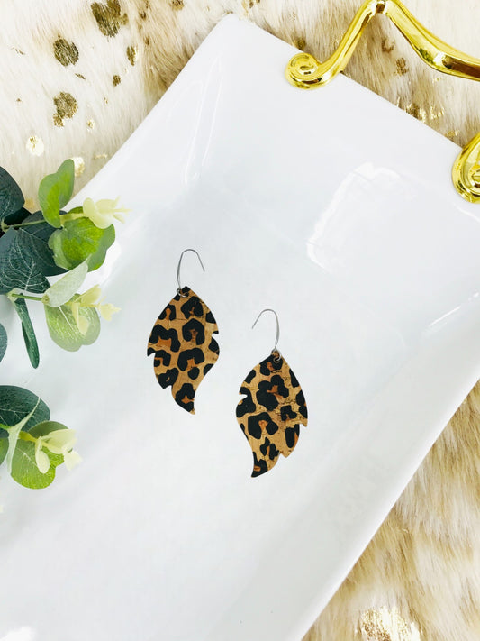 Leopard Cork Earrings - E19-3011