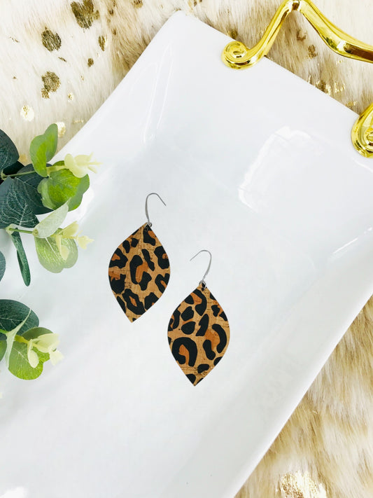 Leopard Cork Earrings - E19-3016