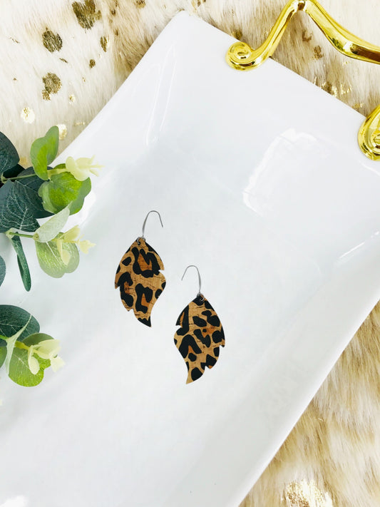 Leopard Cork Earrings - E19-3038