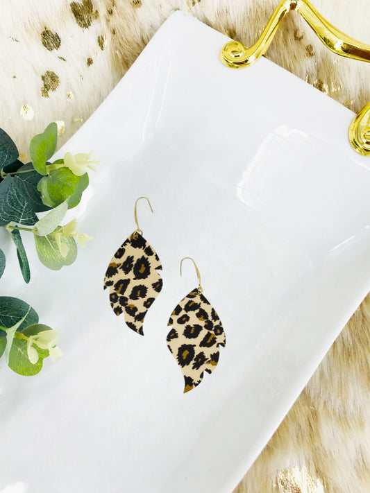 Cheetah Print Faux Leather Earrings - E19-3043