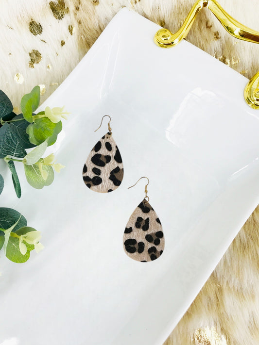 Leopard Faux Leather Earrings - E19-3321