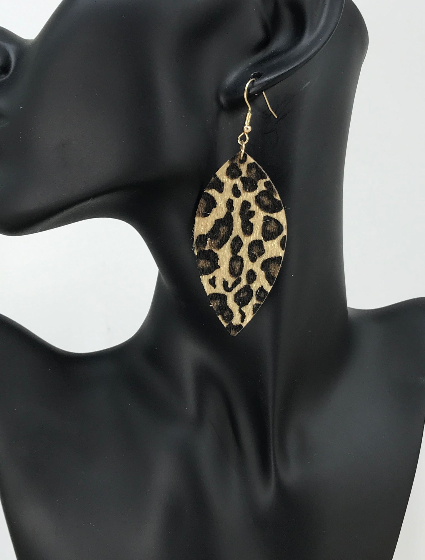 Leopard Faux Leather Earrings - E19-3328