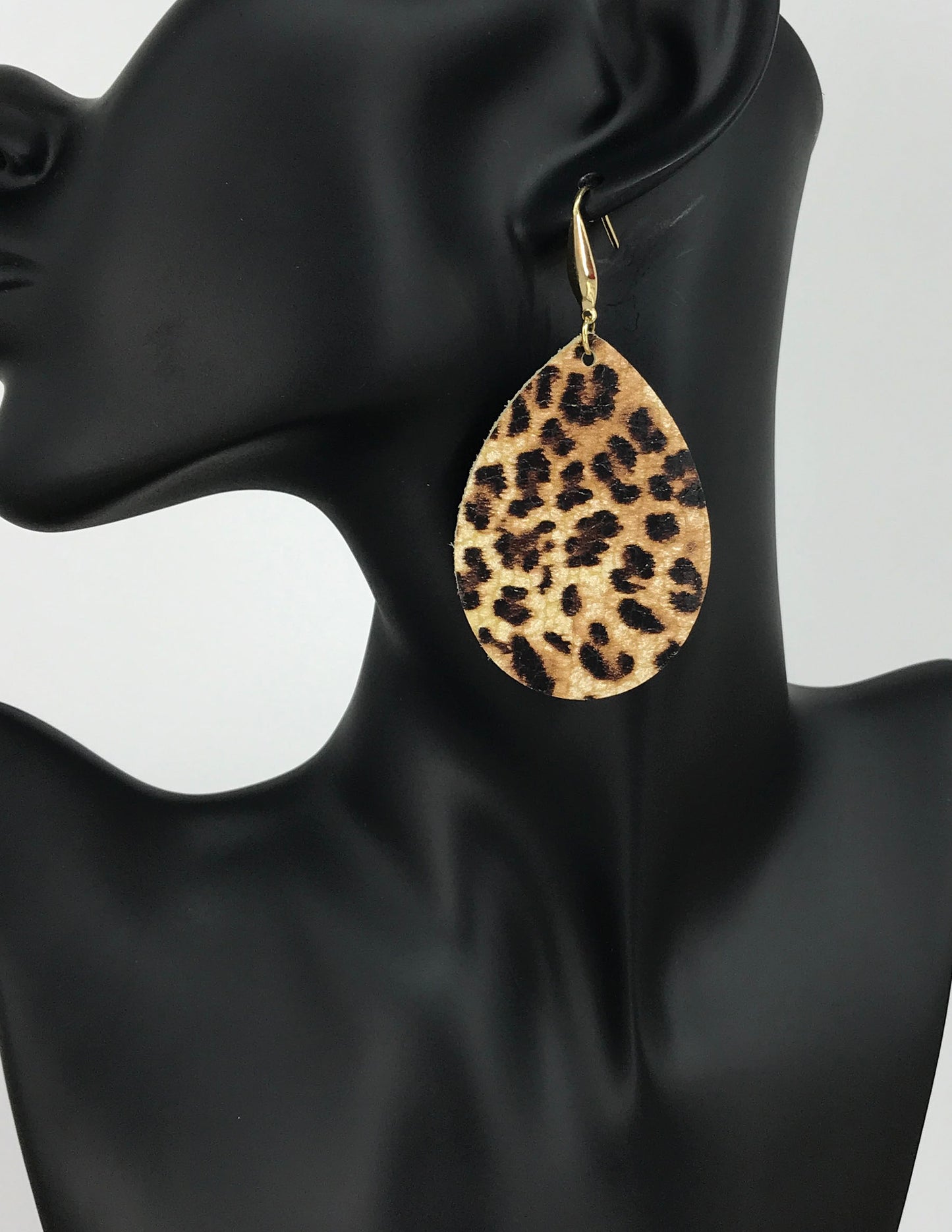 Cheetah Leather Earrings - E19-3533