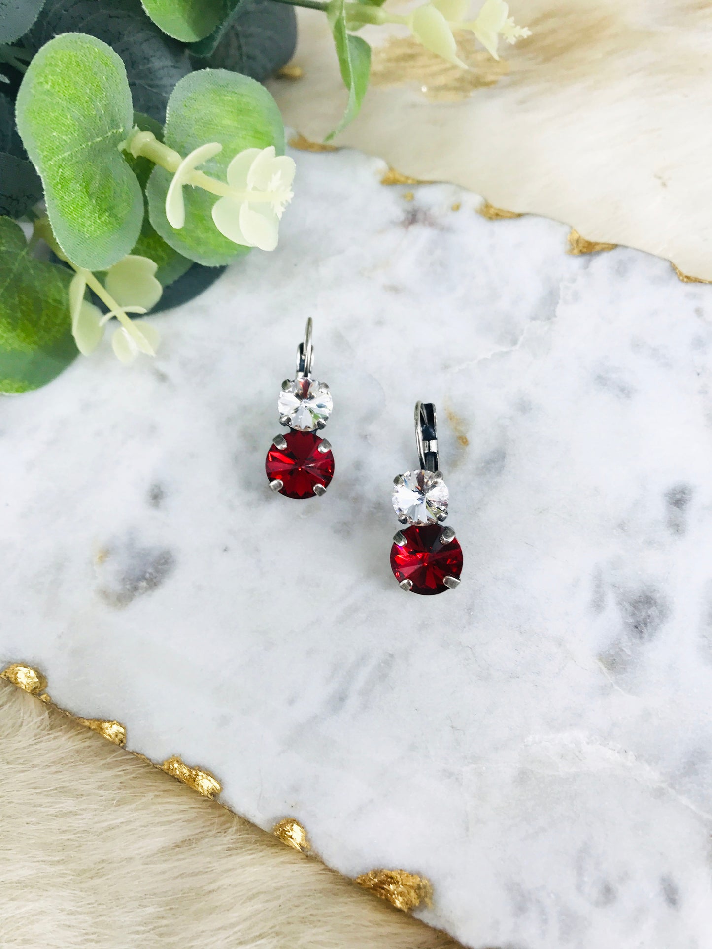 Double Crystal Earrings - E19-3731