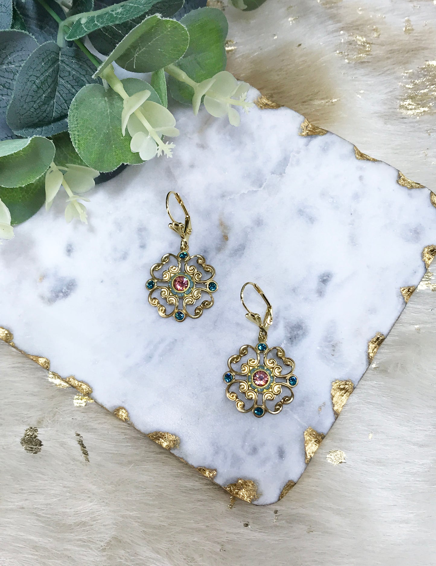 Crystal Pendant Earrings - E19-4259