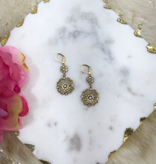 Crystal Pendant Earrings - E19-4265