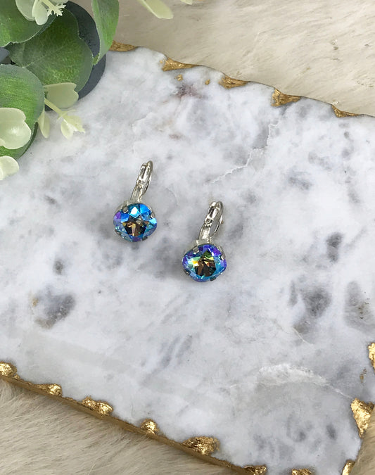 Cushion Cut Crystal Earrings - E19-4297