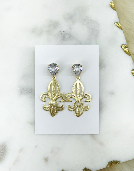 CZ Stud and Pendant Earrings - E19-4320